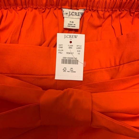 J by J. Crew Orange High Waist Shorts - Picture 3 of 4